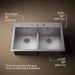 Kohler Vault Smart Divide 33" top-/undermount double-bowl kitchen sink