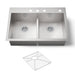 Kohler Vault Smart Divide 33" top-/undermount double-bowl kitchen sink