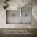 Kohler Vault Smart Divide 33" top-/undermount double-bowl kitchen sink