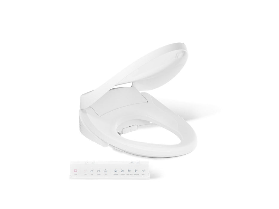 KOHLER K-38392 PureWash E860 Dual-Wand Elongated bidet toilet seat with remote control