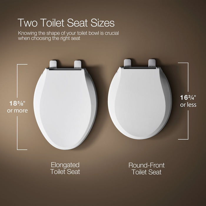 KOHLER K-38392 PureWash E860 Dual-Wand Elongated bidet toilet seat with remote control