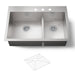 Kohler Vault Smart Divide 33" top-/undermount double-bowl kitchen sink