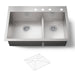 Kohler Vault Smart Divide 33" top-/undermount double-bowl kitchen sink