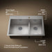 KOHLER K-3839-1 Vault Smart Divide 33" top-/undermount double-bowl kitchen sink