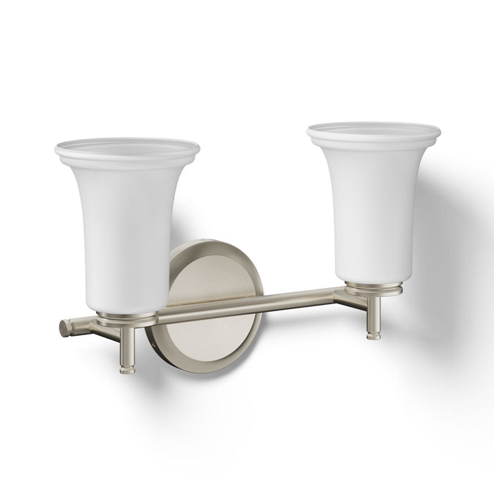 KOHLER K-38405-SC02 Bellera Two-light sconce with frosted shades