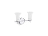 Kohler Bellera Two-light sconce with frosted shades