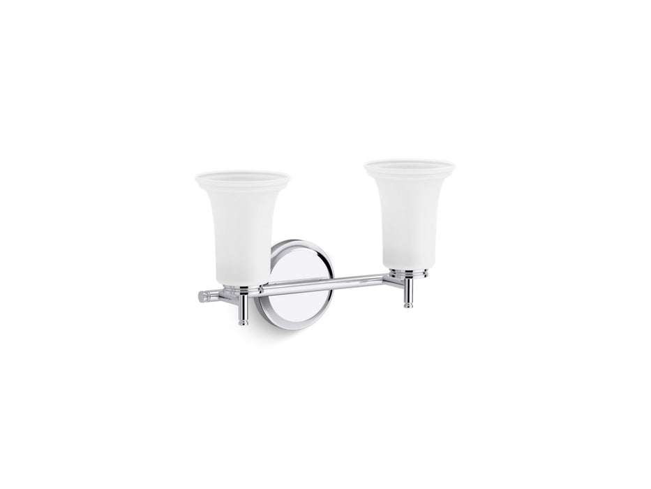 Kohler Bellera Two-light sconce with frosted shades