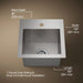 KOHLER K-3840-1 Vault 15" top-/undermount bar sink