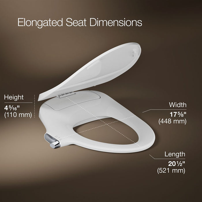 3/4 view of product with dimensions
