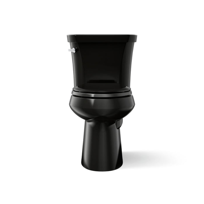 KOHLER K-3889 Highline Two-piece elongated toilet, 1.28 gpf - Black Black