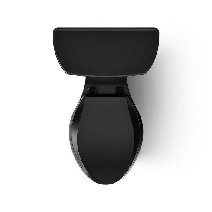 KOHLER K-3889 Highline Two-piece elongated toilet, 1.28 gpf - Black Black