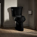 KOHLER K-3889 Highline Two-piece elongated toilet, 1.28 gpf - Black Black