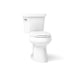 KOHLER K-3889 Highline Two-piece elongated toilet, 1.28 gpf - White