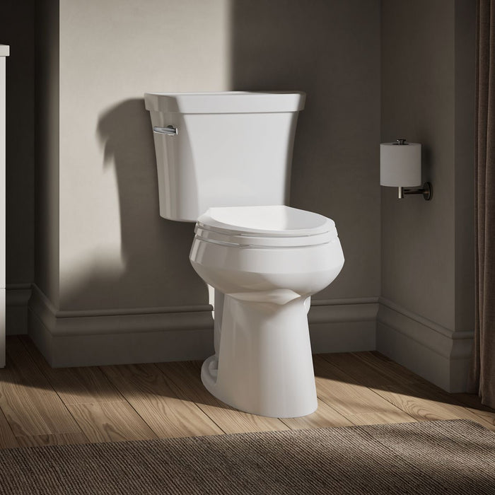 KOHLER K-3889 Highline Two-piece elongated toilet, 1.28 gpf - White