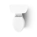 KOHLER K-3889-U Highline Two-piece elongated toilet, 1.28 gpf, white - view 5