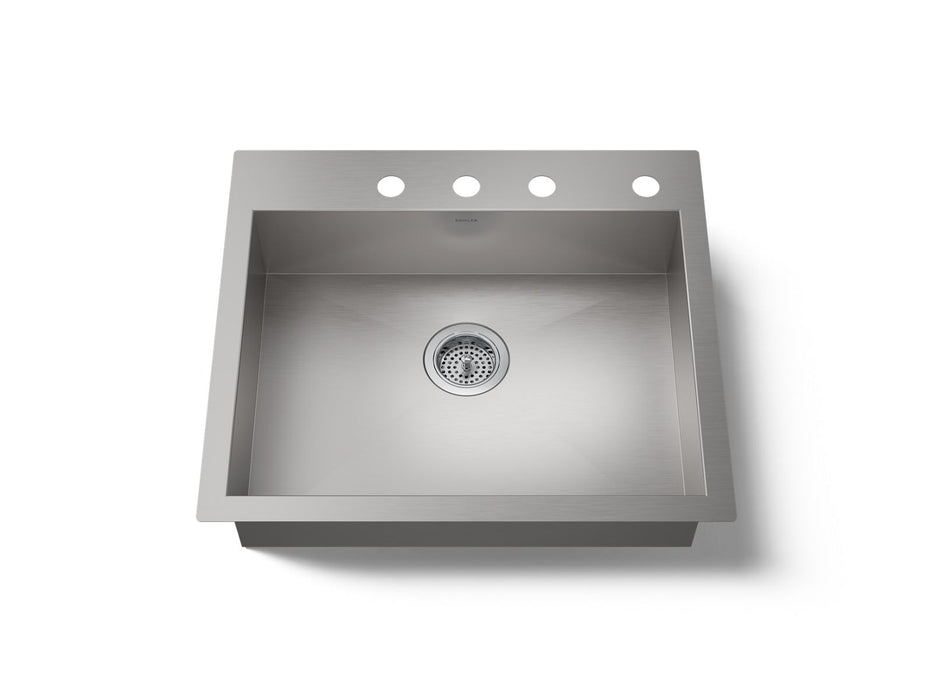 Kohler Vault 25" top-/undermount single-bowl kitchen sink