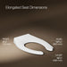 3/4 view of product with dimensions