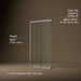 3/4 view of product with dimensions