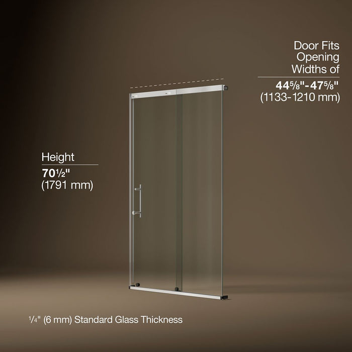 3/4 view of product with dimensions