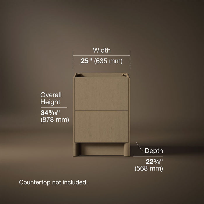 3/4 view of product with dimensions
