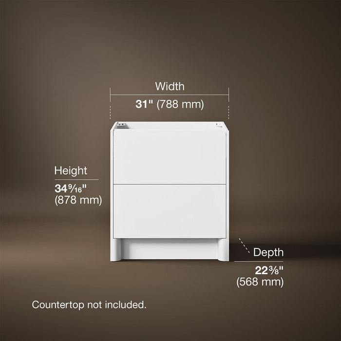 3/4 view of product with dimensions