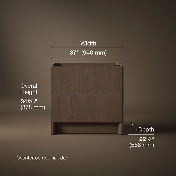 3/4 view of product with dimensions