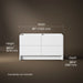 3/4 view of product with dimensions
