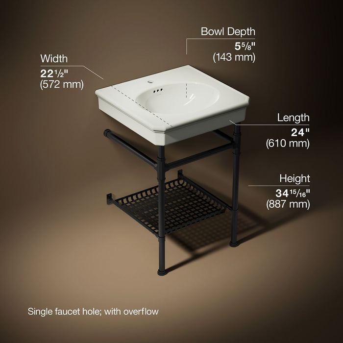 3/4 view of product with dimensions