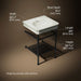 3/4 view of product with dimensions