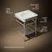 3/4 view of product with dimensions