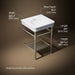 3/4 view of product with dimensions