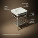 3/4 view of product with dimensions