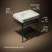 3/4 view of product with dimensions