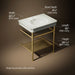 3/4 view of product with dimensions