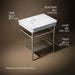 3/4 view of product with dimensions