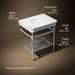 3/4 view of product with dimensions