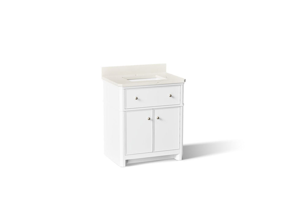 KOHLER K-39306 Claude 30" bathroom vanity cabinet with sink and quartz top