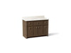 KOHLER K-39308 Claude 48" bathroom vanity cabinet with sink and quartz top