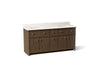 KOHLER K-39310 Claude 72" bathroom vanity cabinet with sinks and quartz top