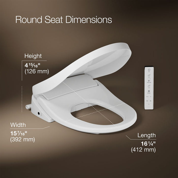 3/4 view of product with dimensions
