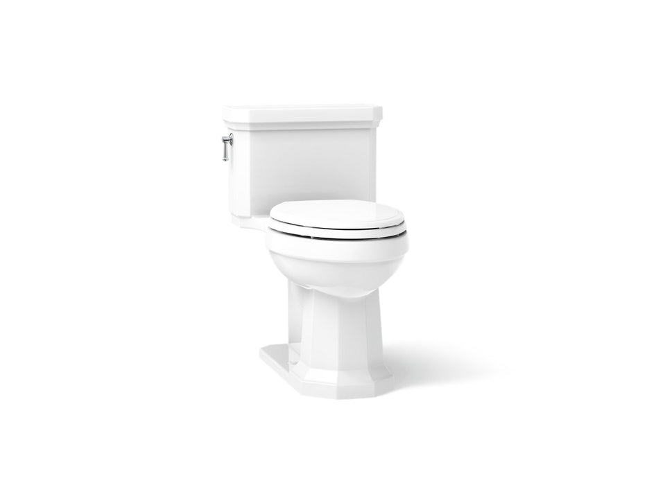 KOHLER K-3940 Kathryn One-piece compact elongated toilet with concealed trapway, 1.28 gpf, white