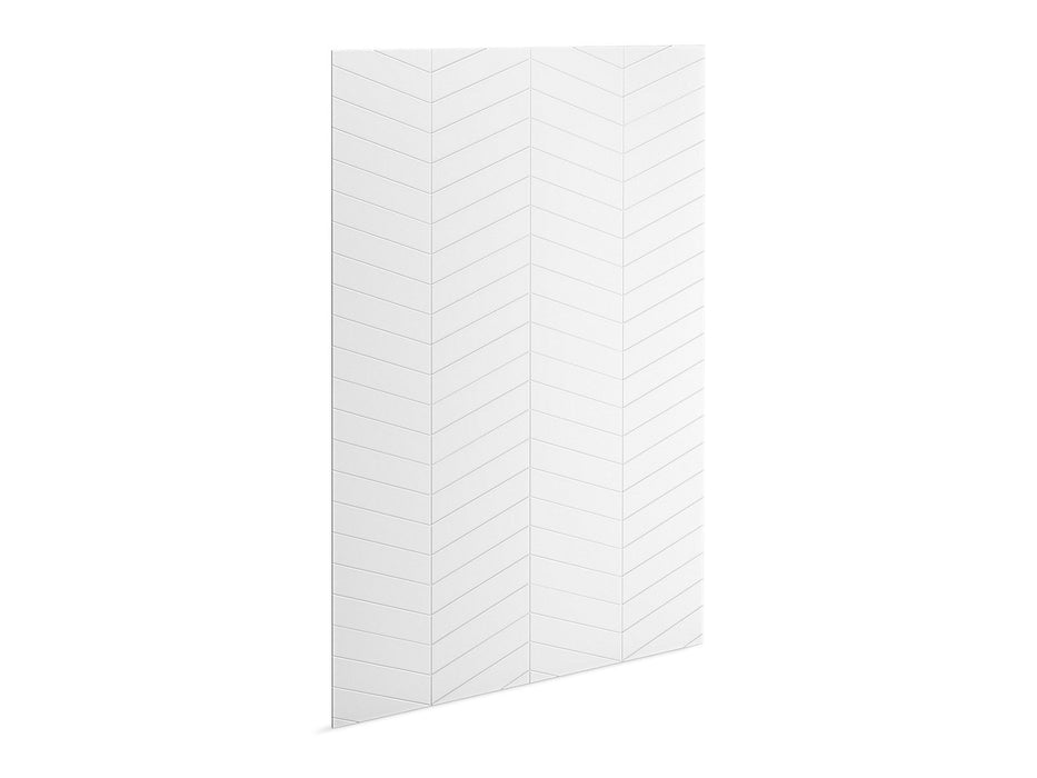 KOHLER K-39438-T09 Stoneridge 96" x 60" shower back wall with chevron design