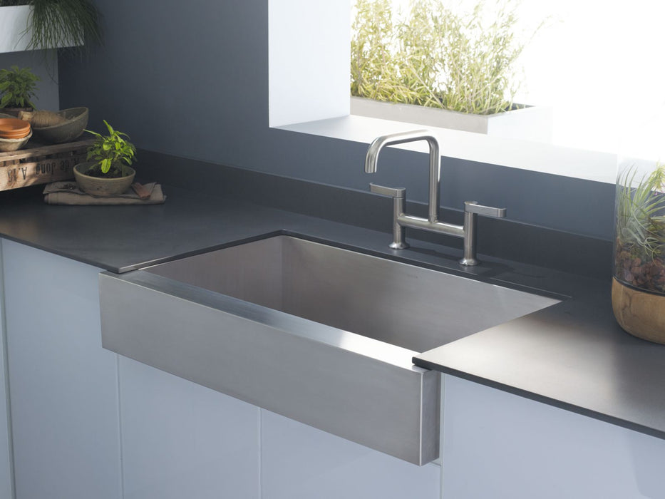 KOHLER K-3943 Vault 35-1/2" undermount single-bowl farmhouse kitchen sink