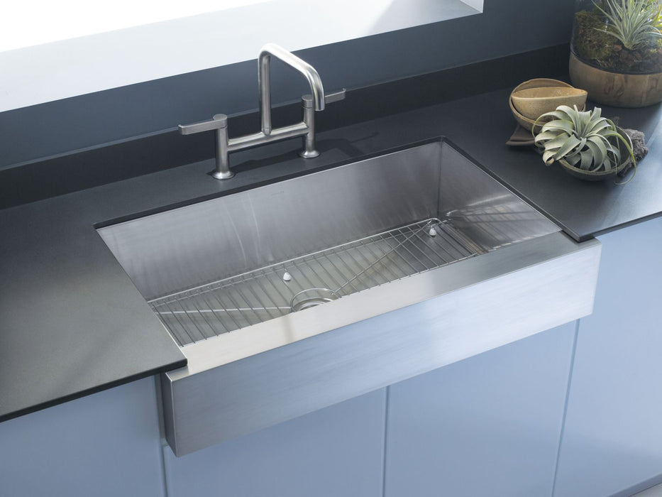 KOHLER K-3943 Vault 35-1/2" undermount single-bowl farmhouse kitchen sink