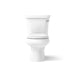 KOHLER K-3947 Wellworth Two-piece round-front toilet, 1.28 gpf, right - view 2