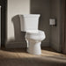 KOHLER K-3947 Wellworth Two-piece round-front toilet, 1.28 gpf, right - view 4