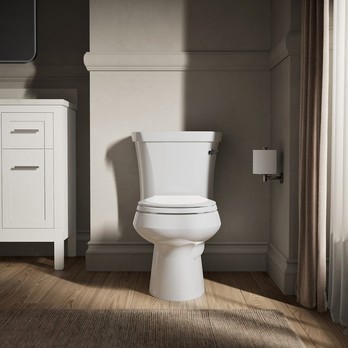 KOHLER K-3947 Wellworth Two-piece round-front toilet, 1.28 gpf, right - view 5