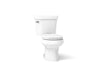 KOHLER K-3947-T Wellworth Two-piece round-front toilet, 1.28 gpf