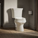 KOHLER K-3947-RA Wellworth Two-piece round-front toilet, 1.28 gpf - Biscuit