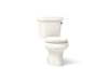 KOHLER K-3947-RZ Wellworth Two-piece round-front toilet, 1.28 gpf, biscuit
